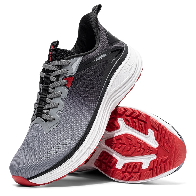 Wide Toe Box Running Sneakers - 핏빌 남성용 스포츠 스니커즈, 넓은 발볼