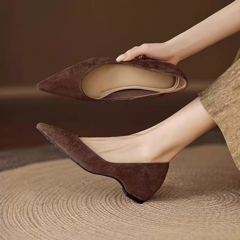 여름용 신상, 캐주얼한 디자인의 뾰족한 앞코 스웨이드  - Women'S Shoes 리뷰 및 가격