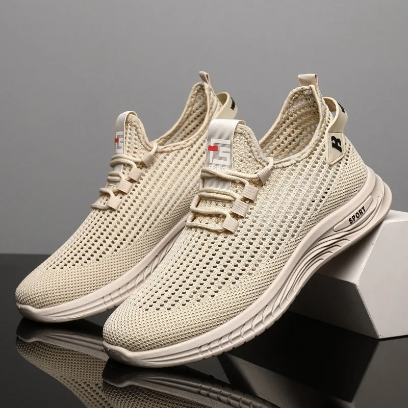 남성용 메시 니트 소재 러닝 스니커즈, 가볍고 통기성이 - Shock Absorbing Gym Trainers 리뷰 및 가격