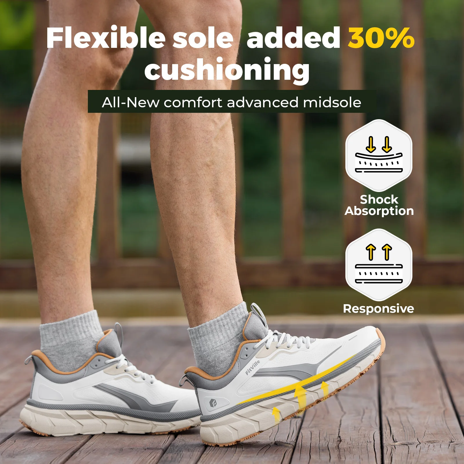핏빌(FitVille) 남성용 넉넉한 발볼 스포츠화,  - Wide Toe Box Running Sneakers 리뷰 및 가격